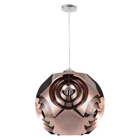 Cwi Lighting One Light Pendant With Copper Finish 1098P15-1-267